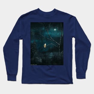 Barn Owl Over the Lake Long Sleeve T-Shirt